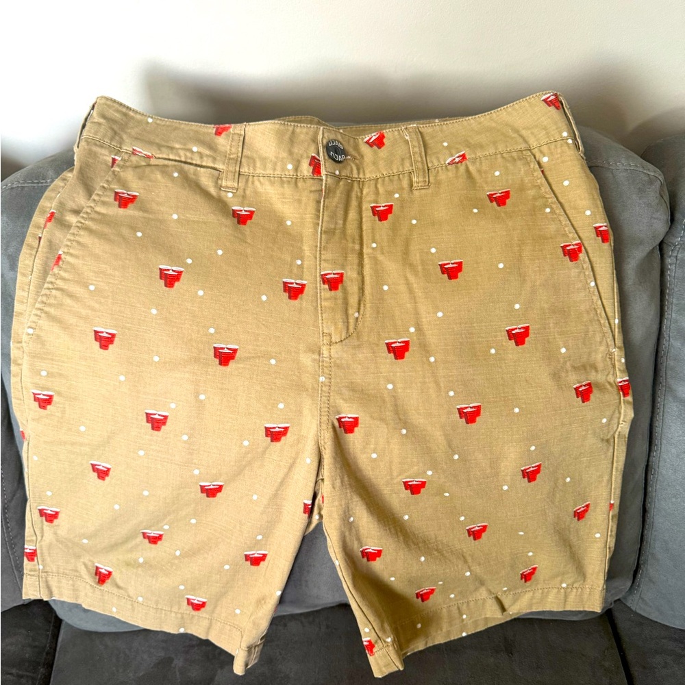 Khaki Beer Pong Shorts